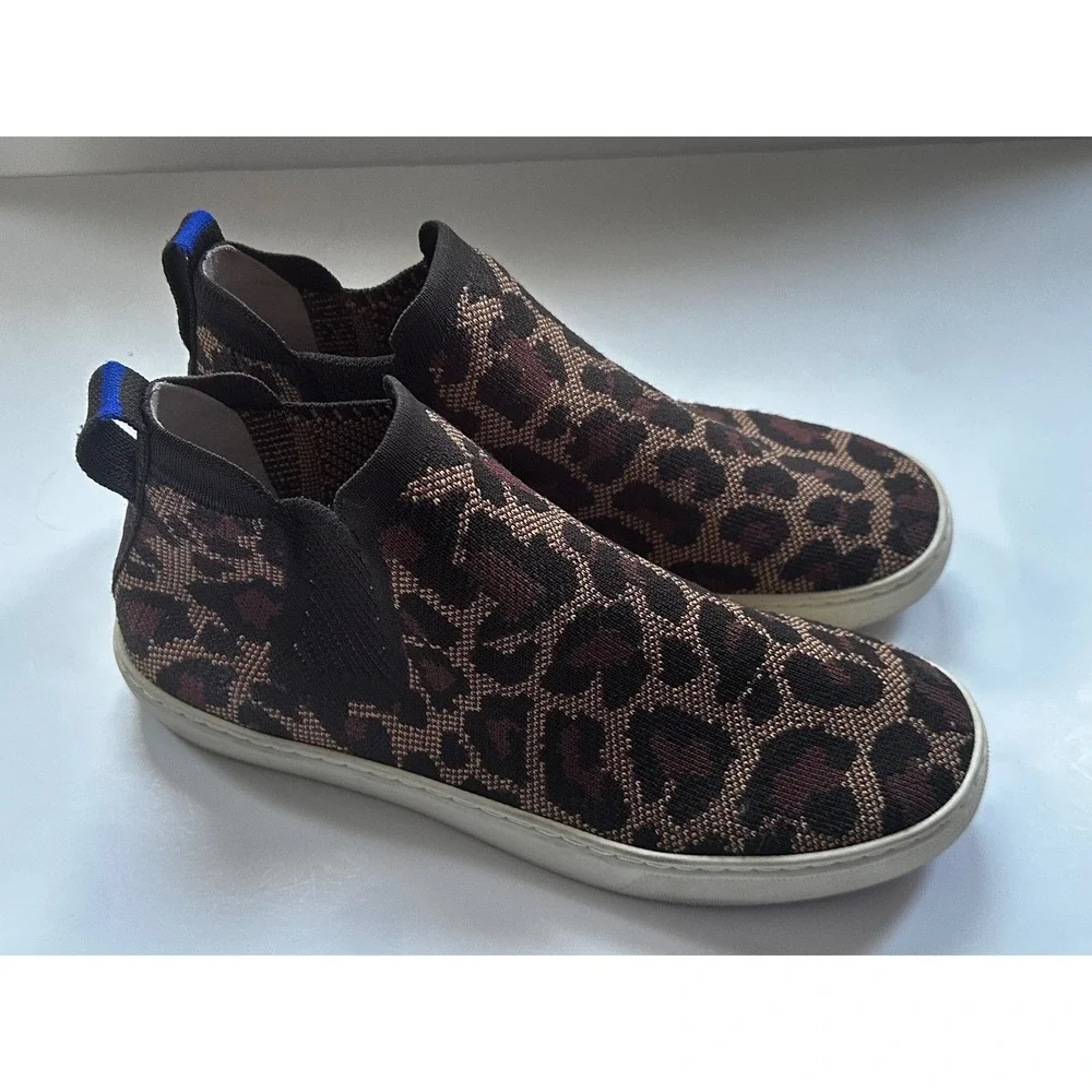Rothy's The Point Leopard Print Flats Women's Size 9.5 Slip On‎ Shoes